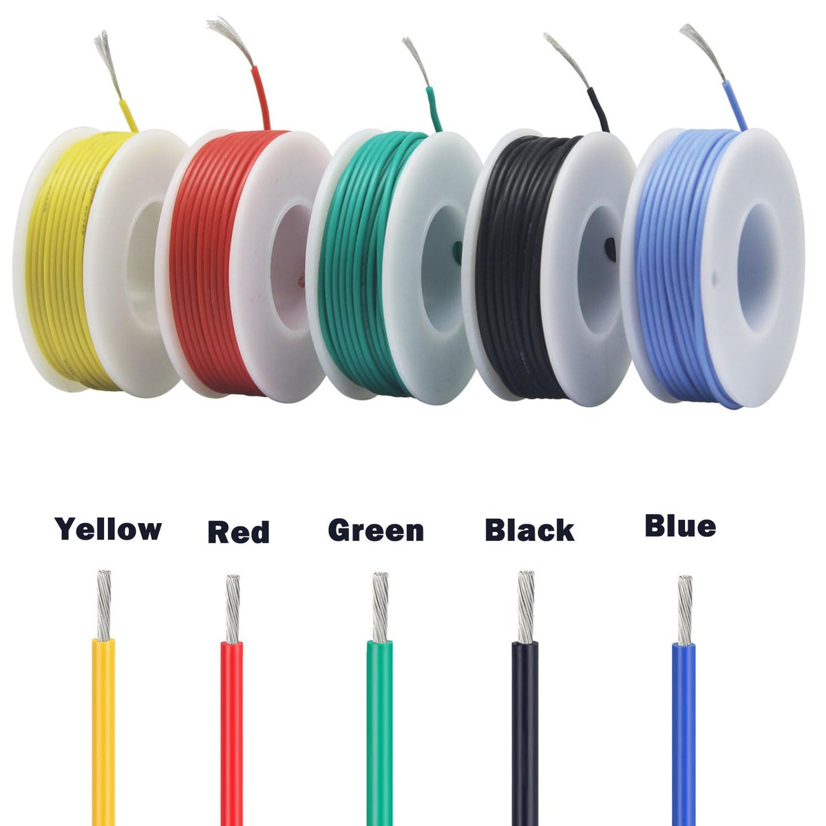 Striveday 30AWG silicone wire in red for clear reliable circuit connections