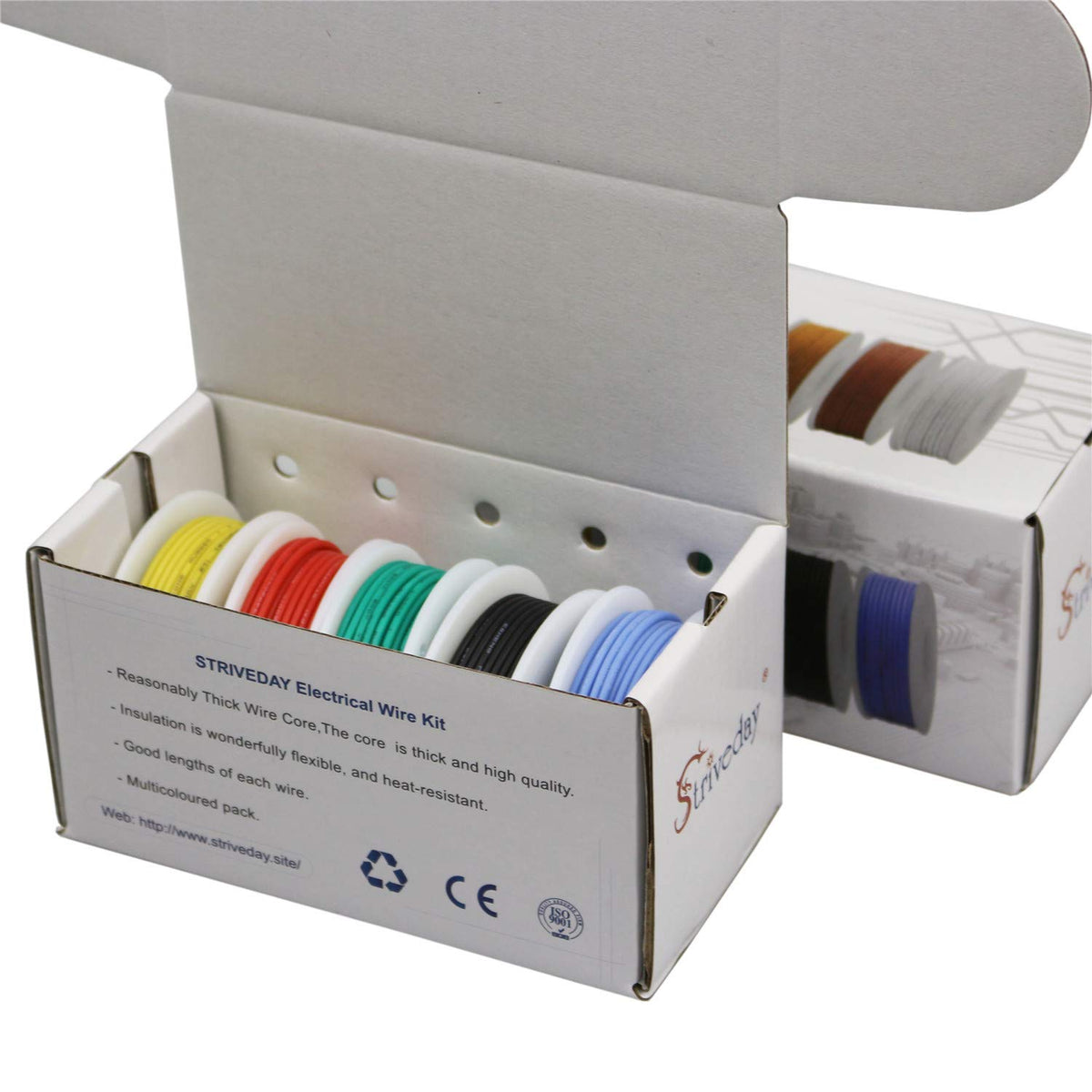 Striveday 30AWG silicone wire in yellow for high-visibility wiring