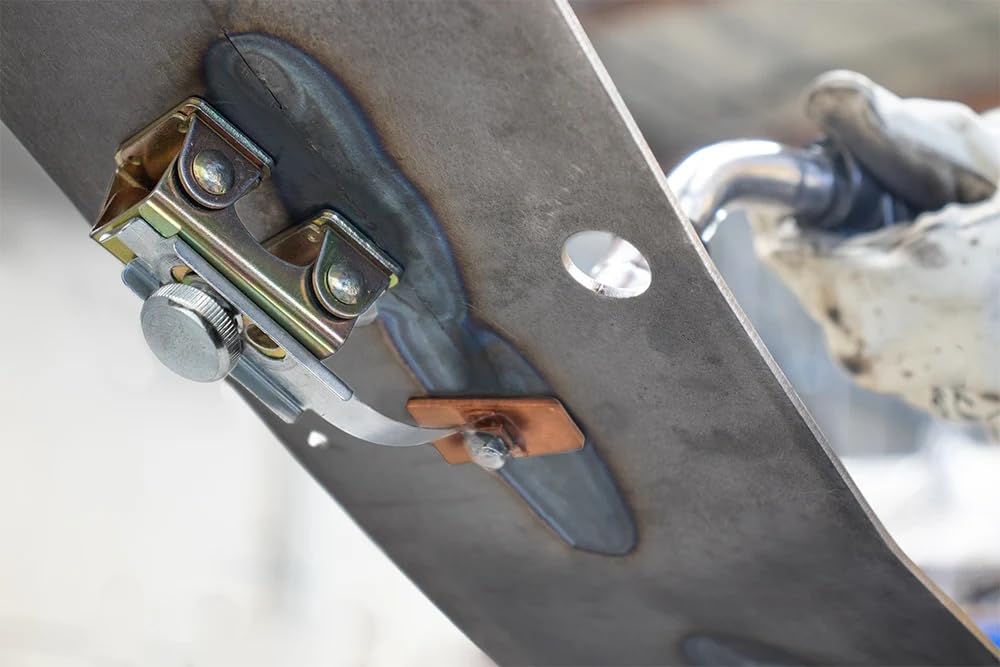 Strong Hand Tools AGK320 spring-loaded arm facilitates easy placement and welds.