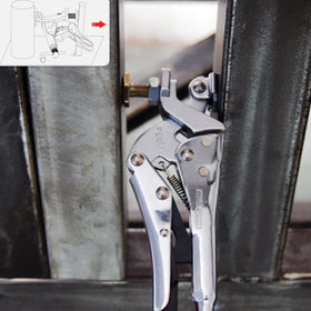 Compact PE6 ergonomic pliers support quick, precise clamping tasks.