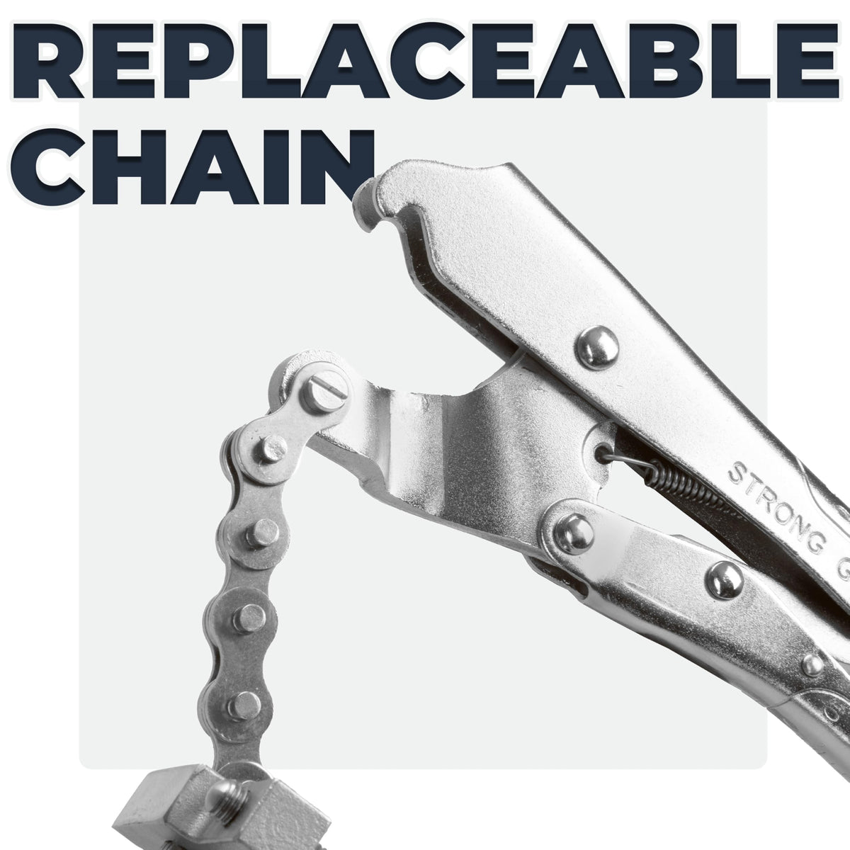 Strong Hand Tools Ideal for pipe welding preparation and alignment.