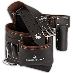 STRONGLAD belt with nail pocket for fast tool access on site