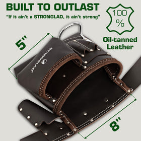STRONGLAD belt-wide fit distributes weight to reduce fatigue