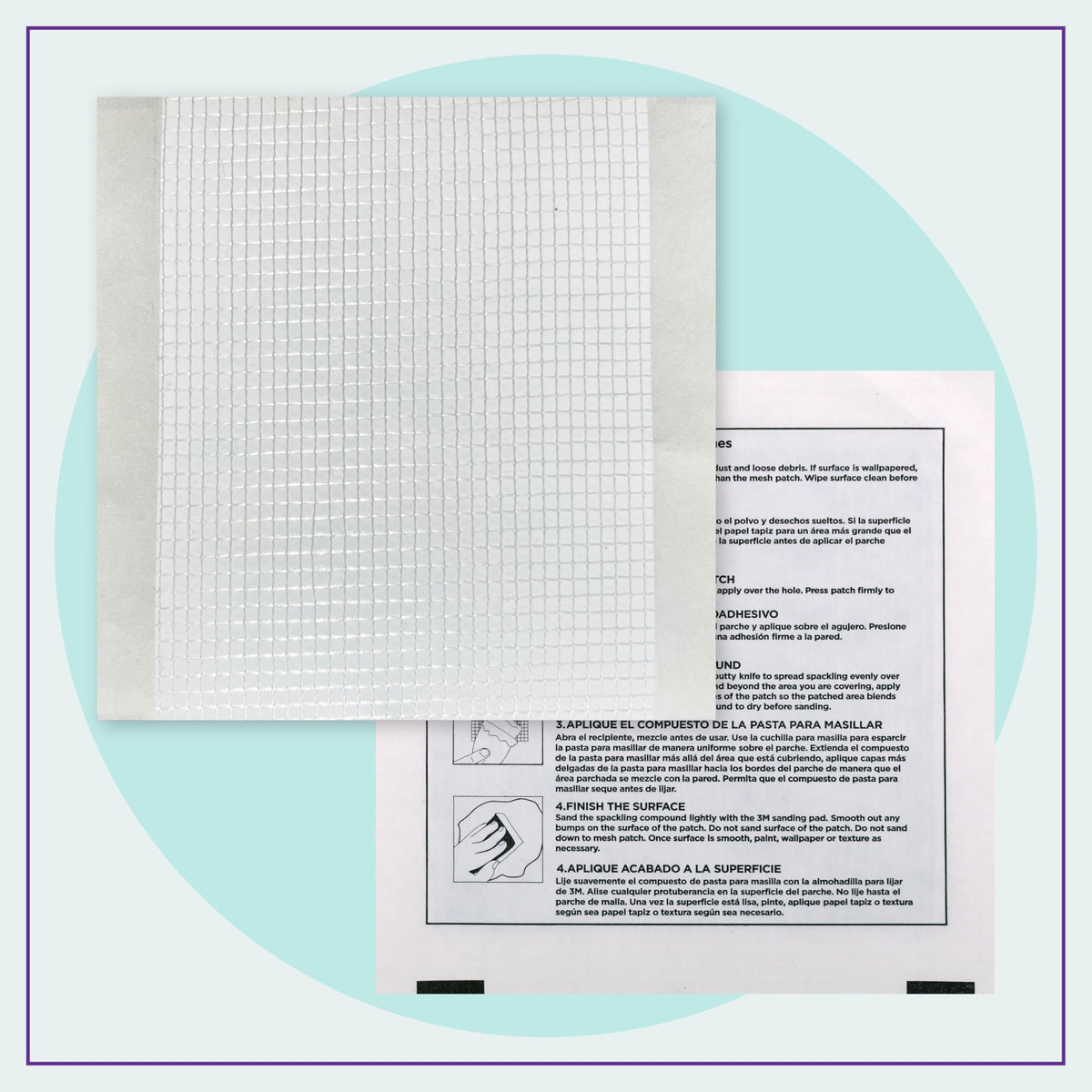 StrongPatch 6x6 patch kit supports versatile interior wall repairs.