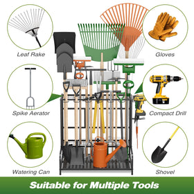 Sttoraboks features 12 hooks for easy tool hanging and access