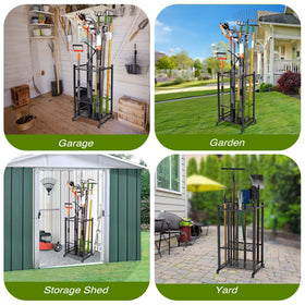Sttoraboks garden tool holder outdoor-durable-steel highlights weather-resistant storage.