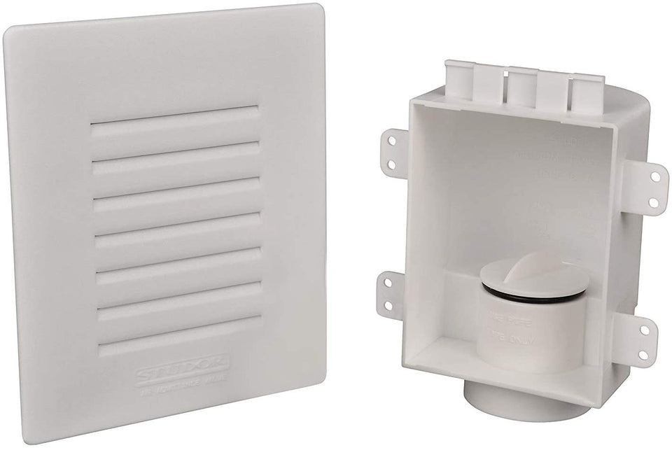 Studor recessed box grille provides a clean finish with accessible AAV area.