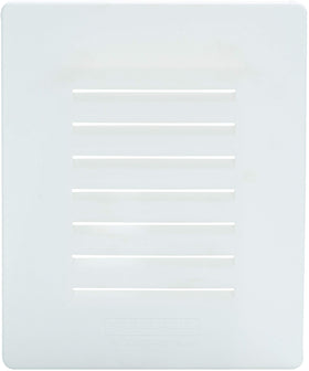Studor recessed box with grill mounted in stud bay for tidy appearance.