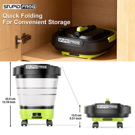 StupidFrog 2.5m hose reach enables spraying under leaves and tall plants.