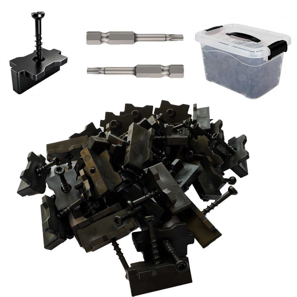 Stvyar 1250pcs hidden deck fasteners pack for smooth, accurate board spacing.