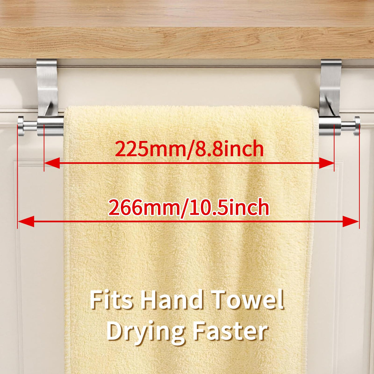 STWWO added hanging design provides space for oven mitts and dish towels.
