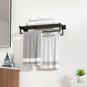 Spacious usable length supports multiple towels for faster drying.