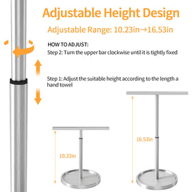 STWWO easy-assembly towel stand shown without tools.