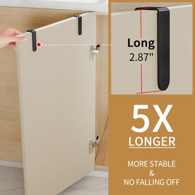 Extended hook design prevents slipping for daily use.