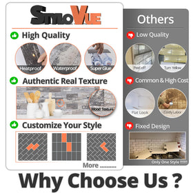 StyloVue versatile tiles for kitchens, baths, RVs, and fireplaces