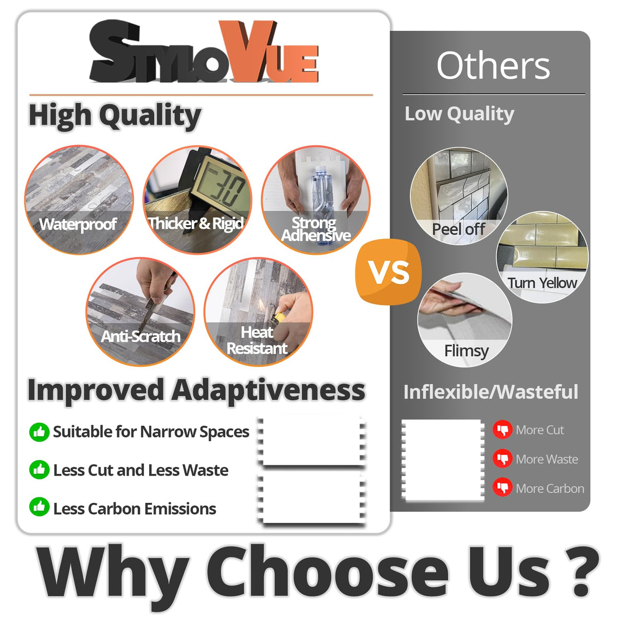 Stylovue 20-sheet set supports flexible layouts with strong adhesion.