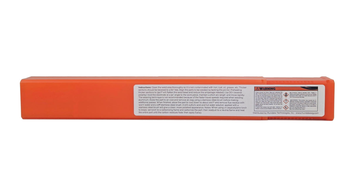 SÜA E4043 1/8-inch diameter electrode for easy handling.
