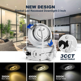 Sublimation waterproof recessed light ideal for bathrooms and showers