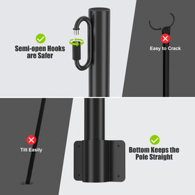 Suchtale clip-and-bracket setup keeps wires secure and tidy.