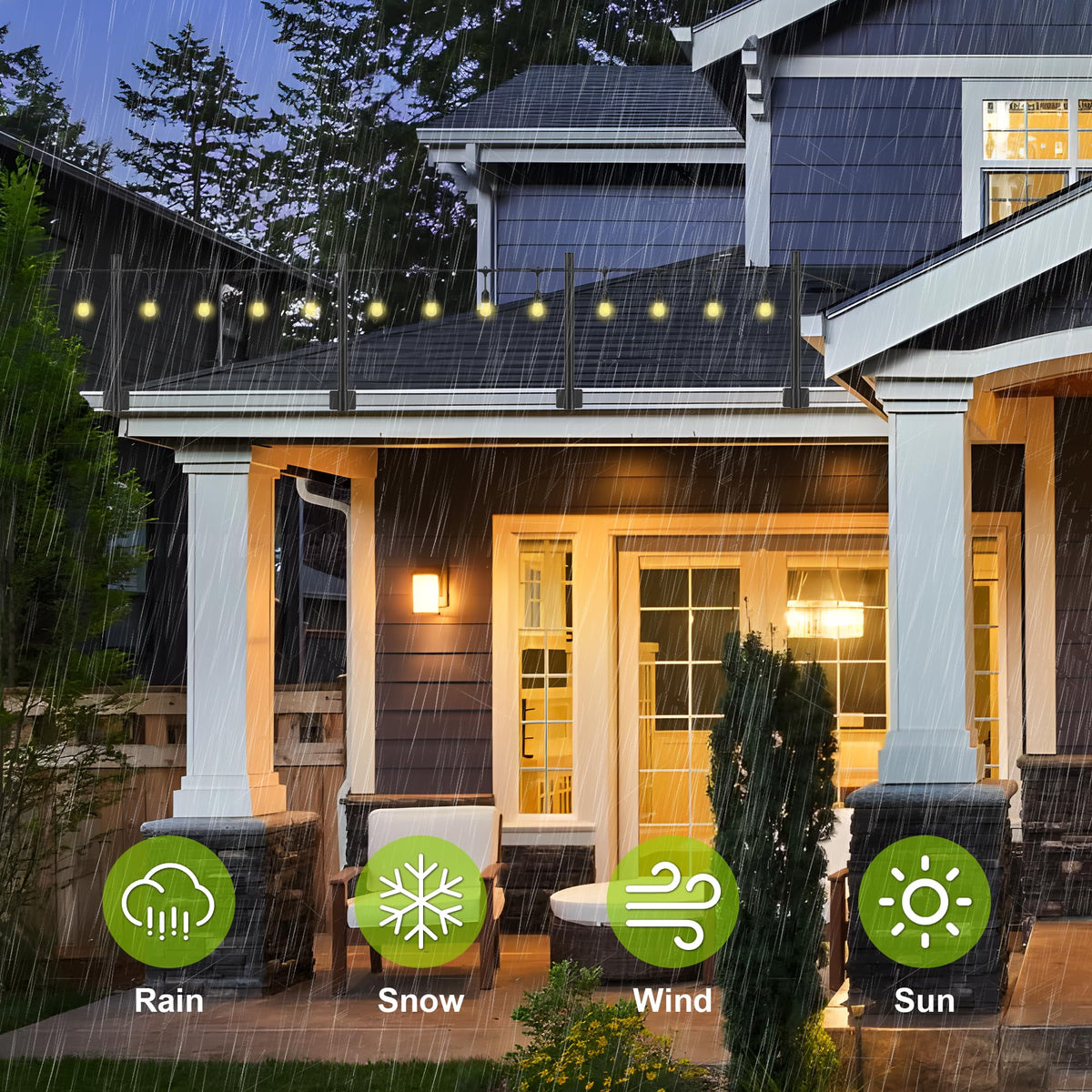 Suchtale outdoor posts ideal for patios and cafes with flexible mounting.