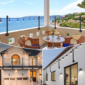 Suchtale weatherproof steel pole withstands wind and rain for reliable evenings.