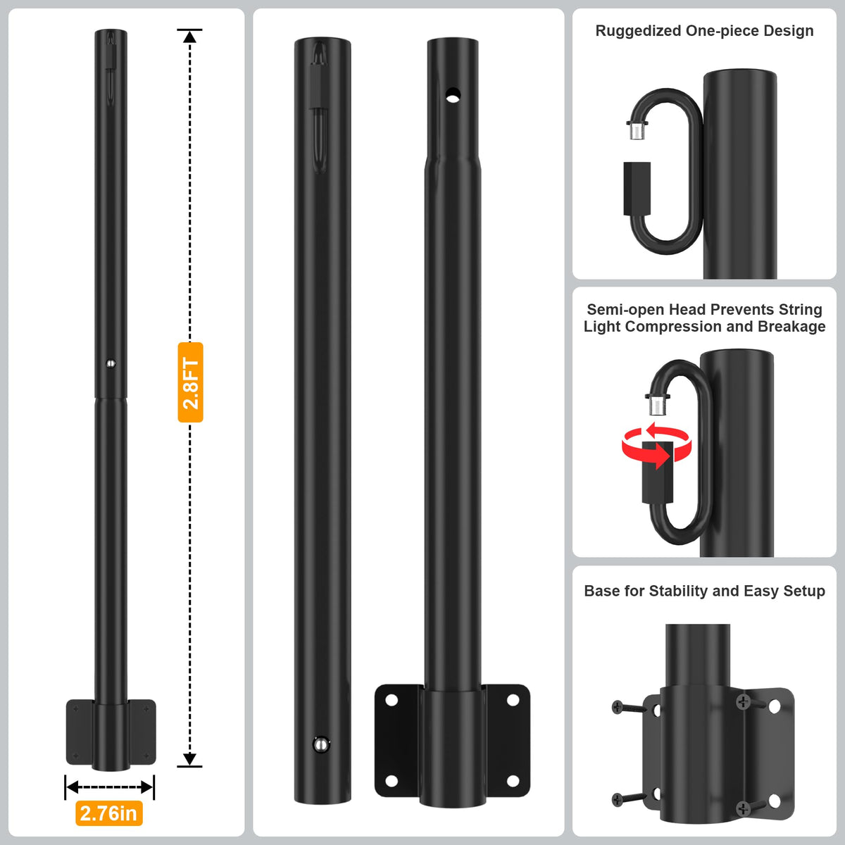 Suchtale wall-mount stand for outdoor lighting beside a garden wall.