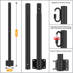 Suchtale wall-mount stand for outdoor lighting beside a garden wall.