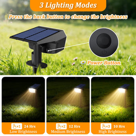 Sucolite 59-LED solar spotlight delivers bright pathways and accents