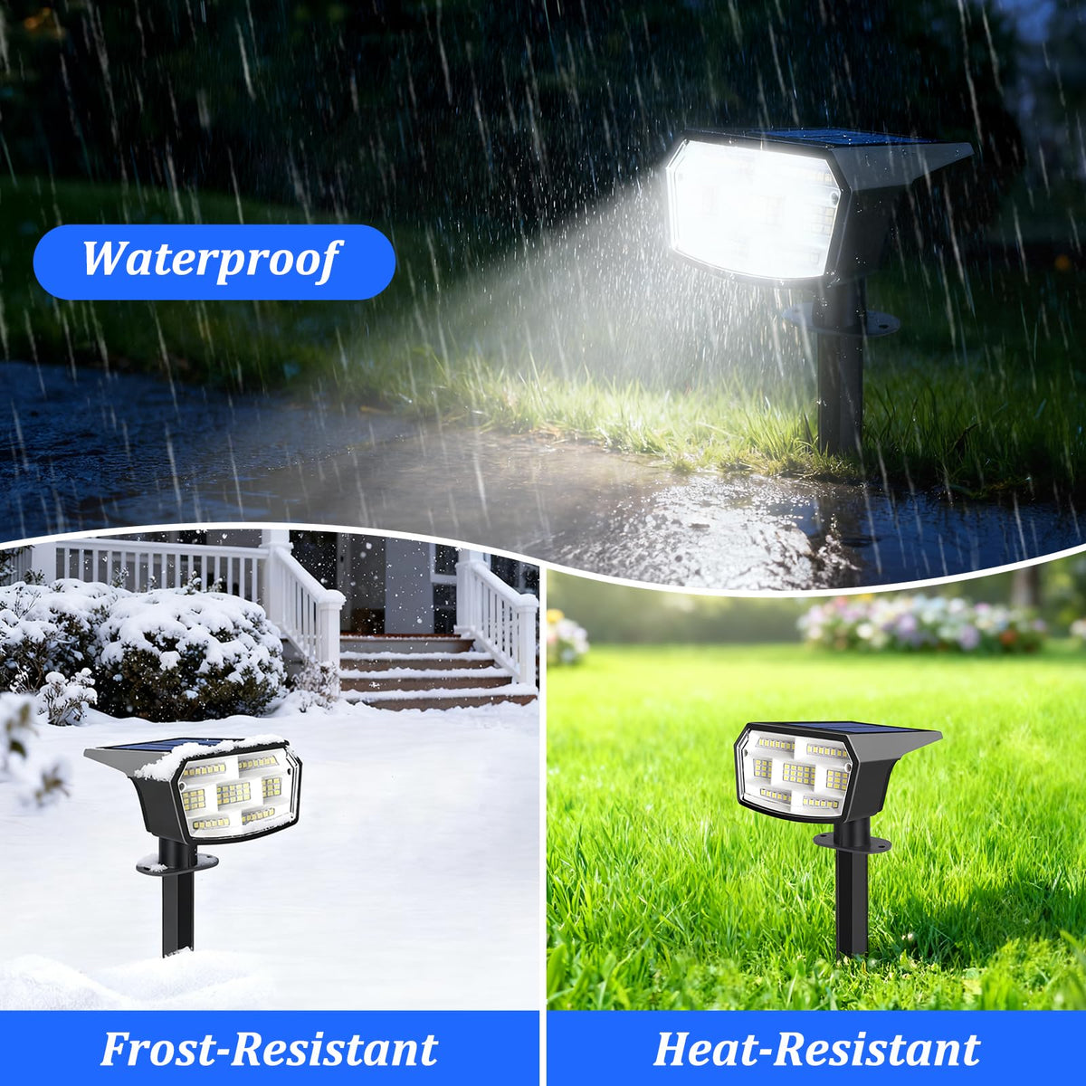 Sucolite angle-adjustable solar panel enables optimal energy absorption and coverage.