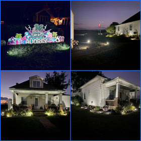 Sucolite 2-in-1 landscape lights combine wall and ground use for versatile lighting.