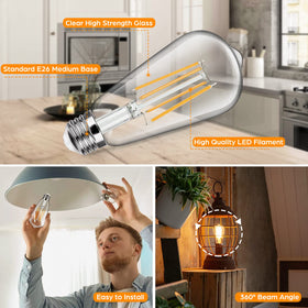 Sucolite CRI90+ bulbs render colors accurately in any room with warm tone.