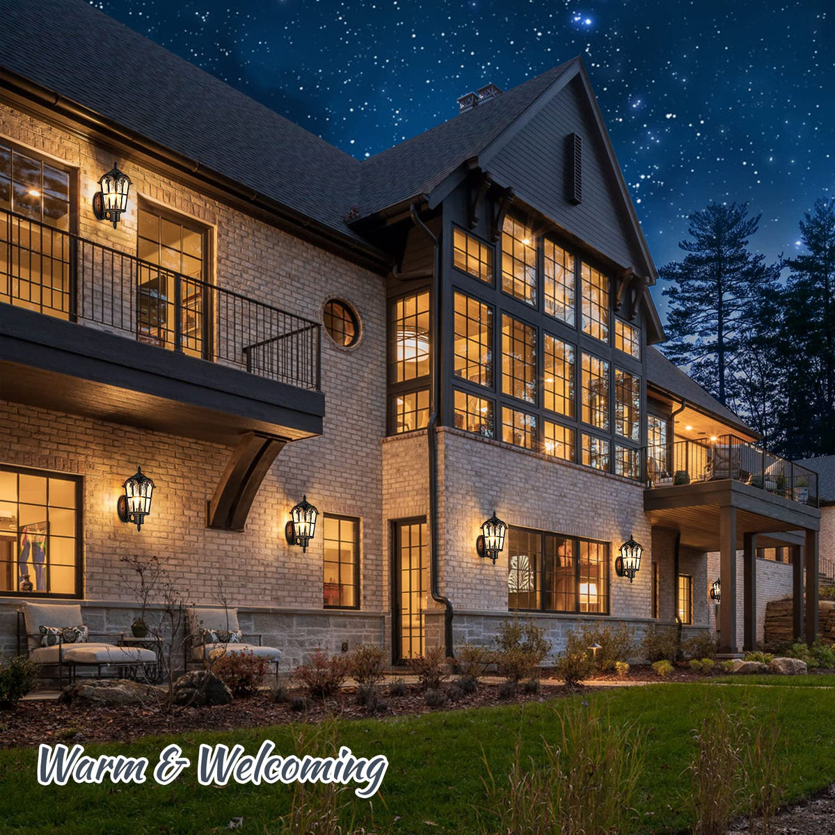 Sucolite exterior light diffuser evenly casts light for curb appeal.