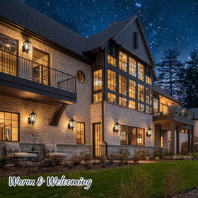 Sucolite exterior light diffuser evenly casts light for curb appeal.