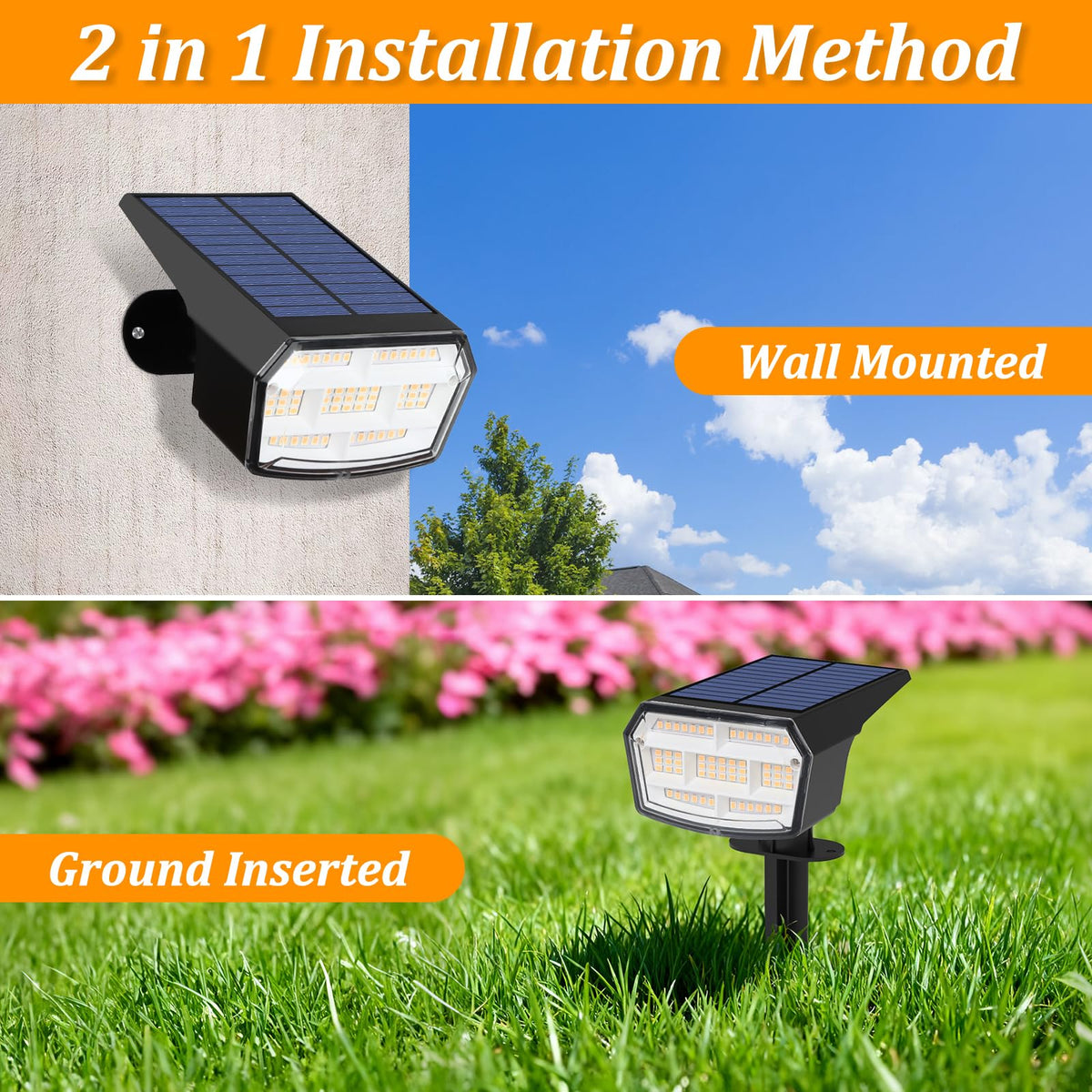 Sucolite three lighting modes provide flexible outdoor illumination options