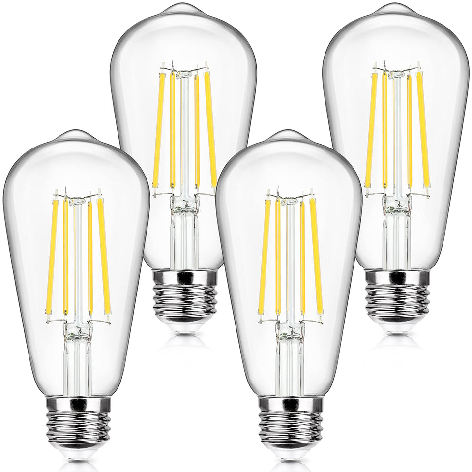 Sucolite vintage Edison bulb teardrop with clear glass for retro chandeliers