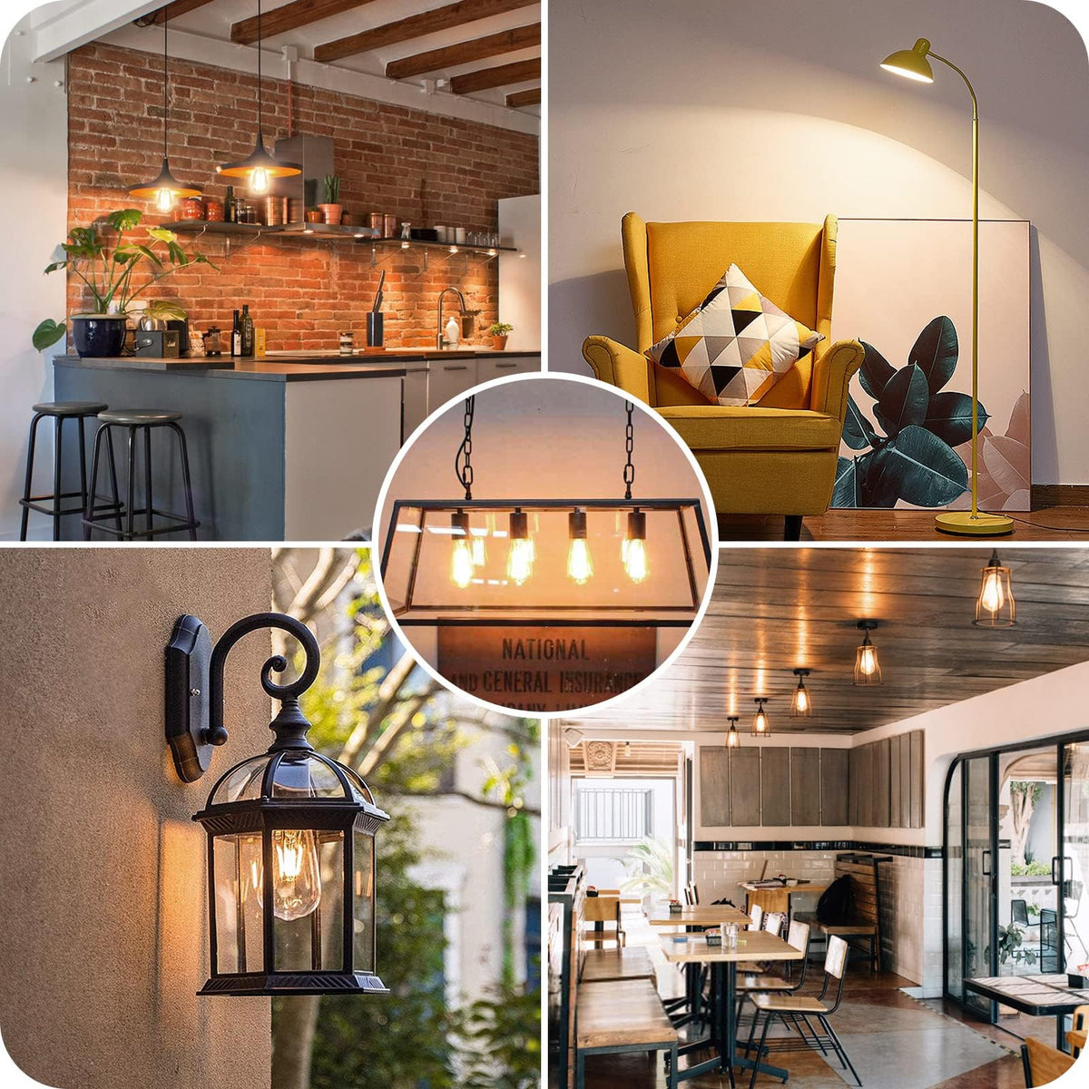 Sucolite dining-room ambience bulb creates cozy, inviting evenings.