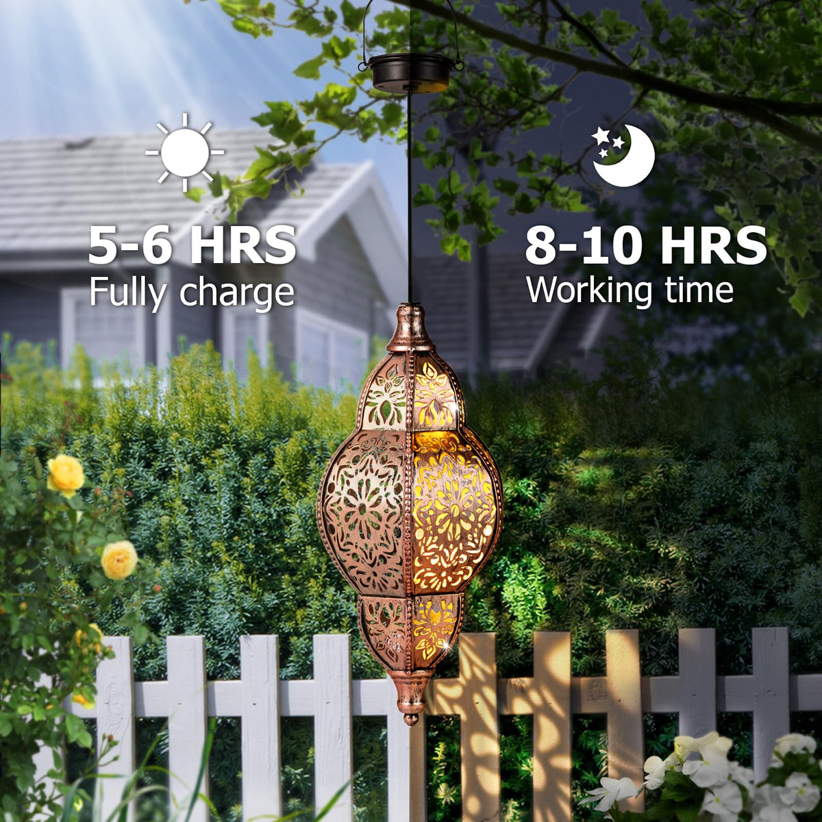 SUCUY garden lantern decor enhances patios, decks, and porches