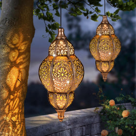 SUCUY yard lantern weatherproof for all-weather outdoor use