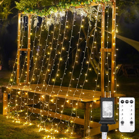 suddus curtain lights bedroom setup delivers warm glow for cozy evenings