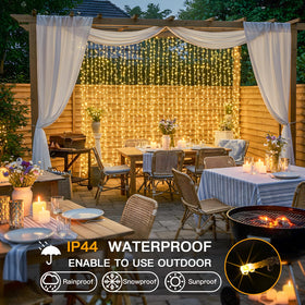 suddus warm white curtain lights ideal for weddings and dorm decor