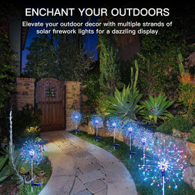 Suddus firework multicolor lights show 8 modes for events.