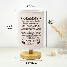 SUEHHYY Grammy USB-powered nightlight offers convenient illumination without batteries.