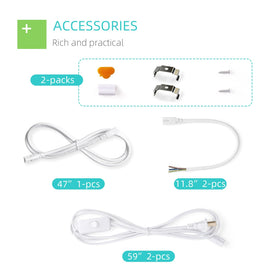 SUERCAI.YO 3ft LED shop light linkable connectors for multi-light runs