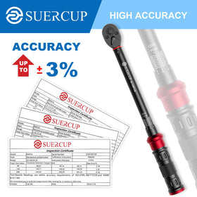 SUERCUP 72-tooth ratchet head delivering smooth torque feedback