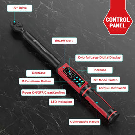 SUERCUP compact digital torque wrench ideal for cars and bikes