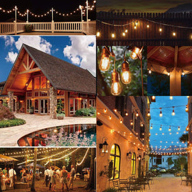 SUFEIMAS connectable outdoor light strings up to 14 strands