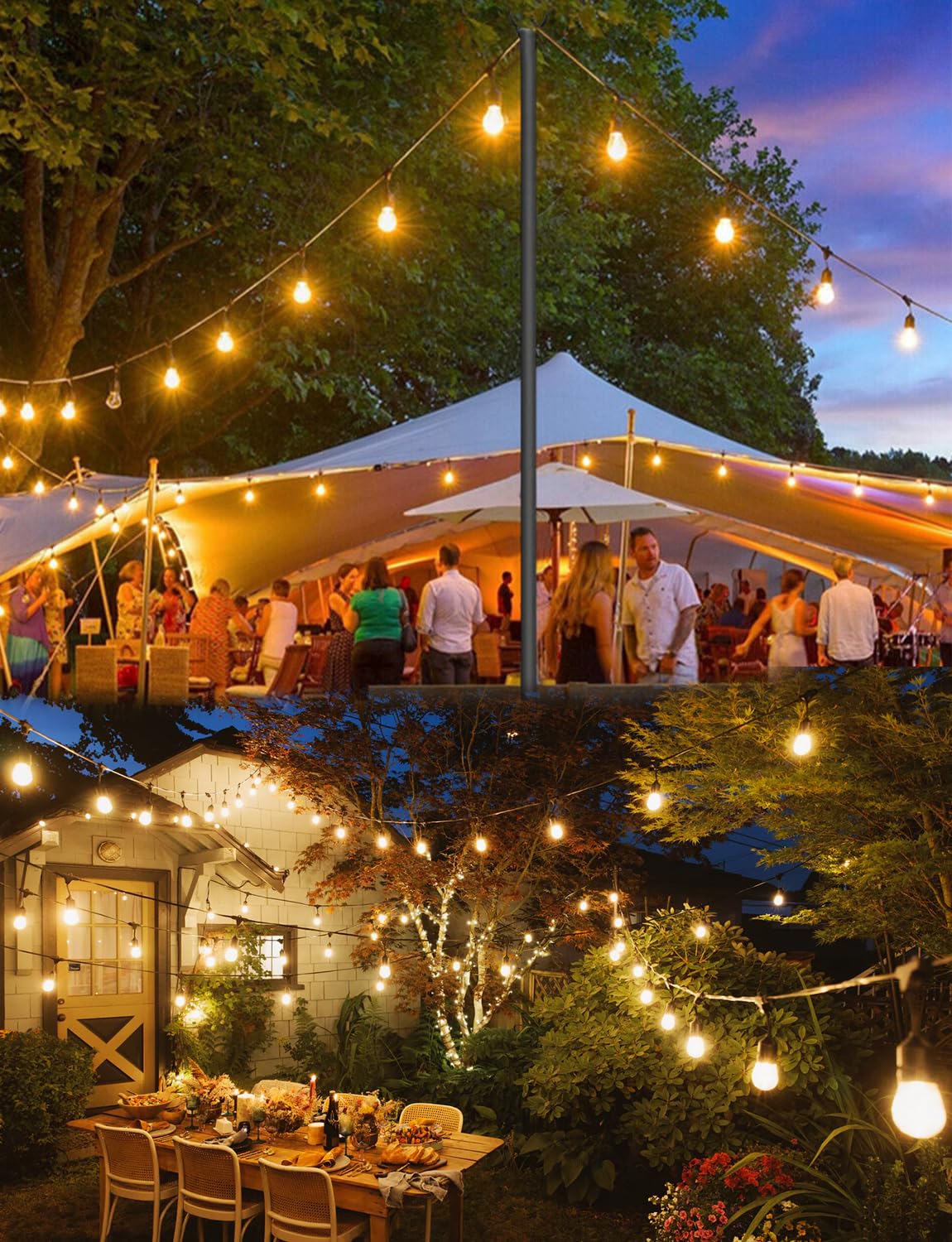 SUFEIMAS energy-saving patio lights for lower running costs