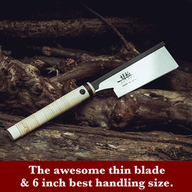 SUIZAN Dozuki Dovetail Saw 6in crafted in Japan by master artisans.