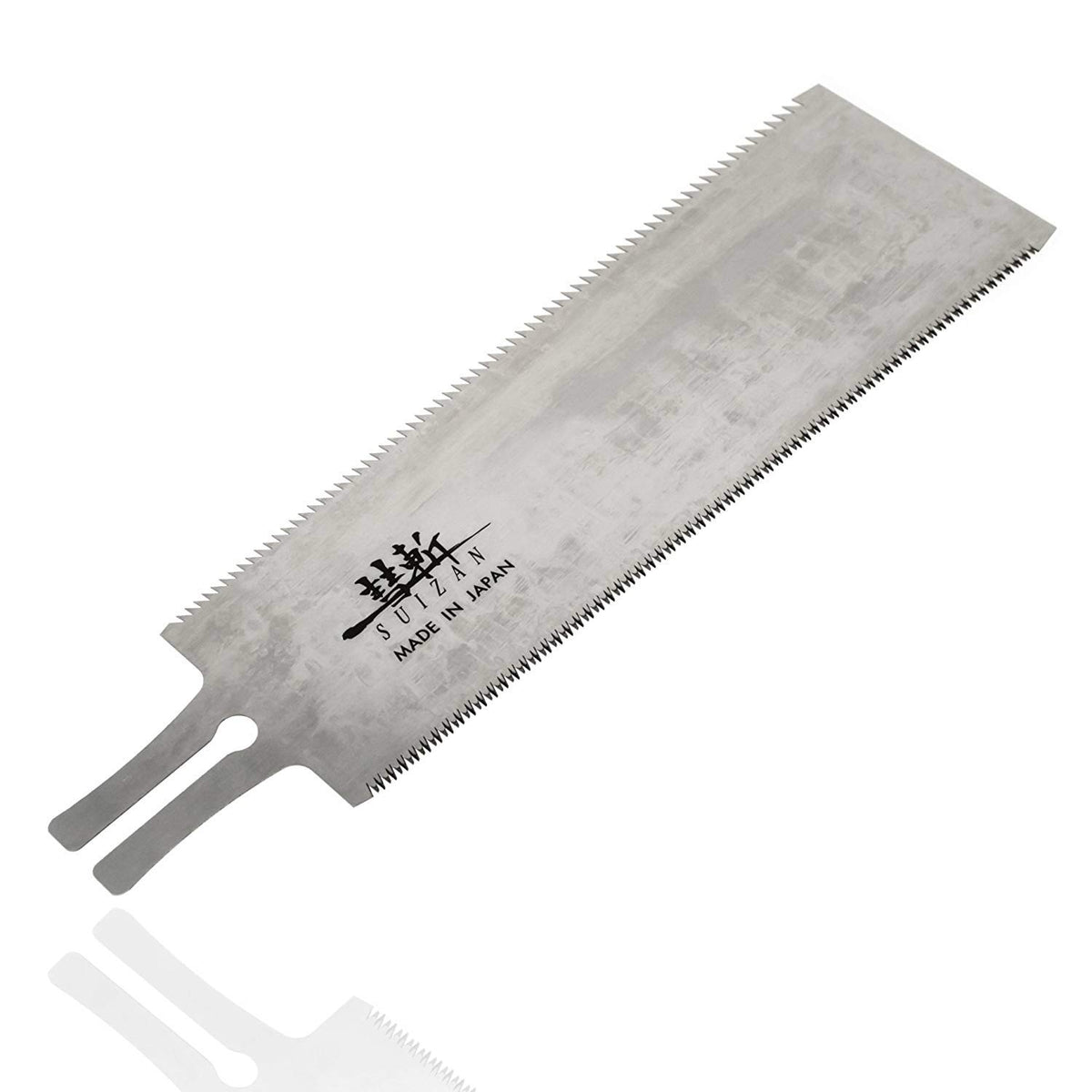 SUIZAN replacement Ryoba blade cross-cut edge for precise hardwood cutting.