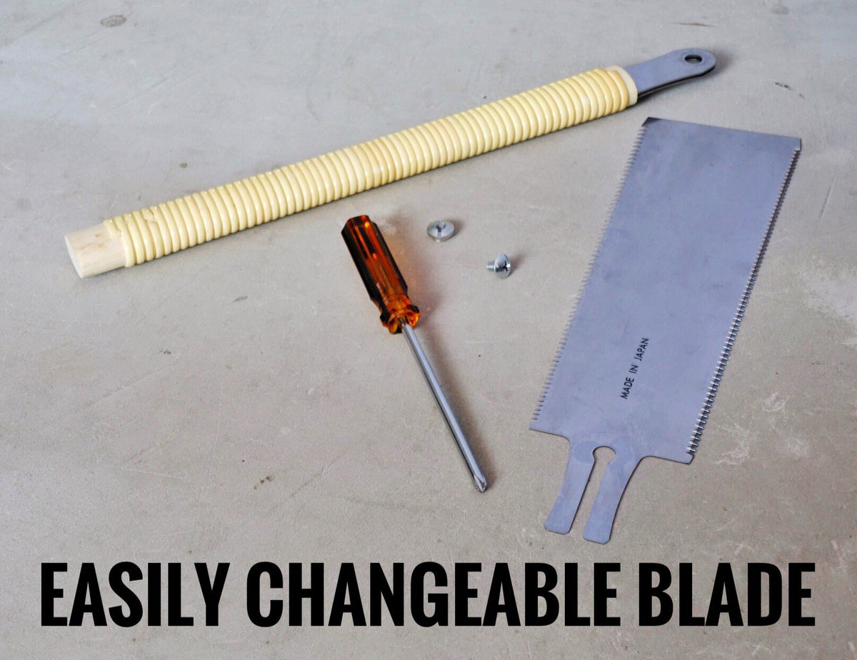 SUIZAN Ryoba blade rip-cut edge ready for fast, clean ripping tasks.